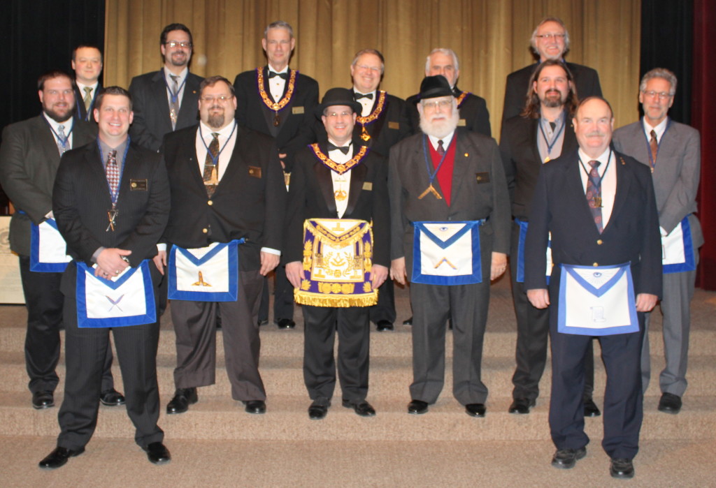 Installed Officers for the Year 2014, George B, Wheeler Lodge #351